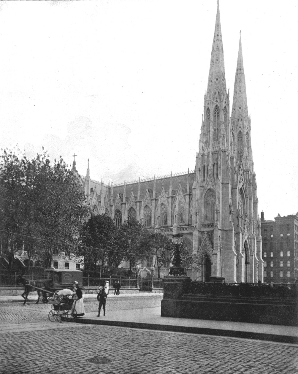 Pyhän Patrickin katedraali, New York, USA, n. 1900. tekijältä Unbekannt