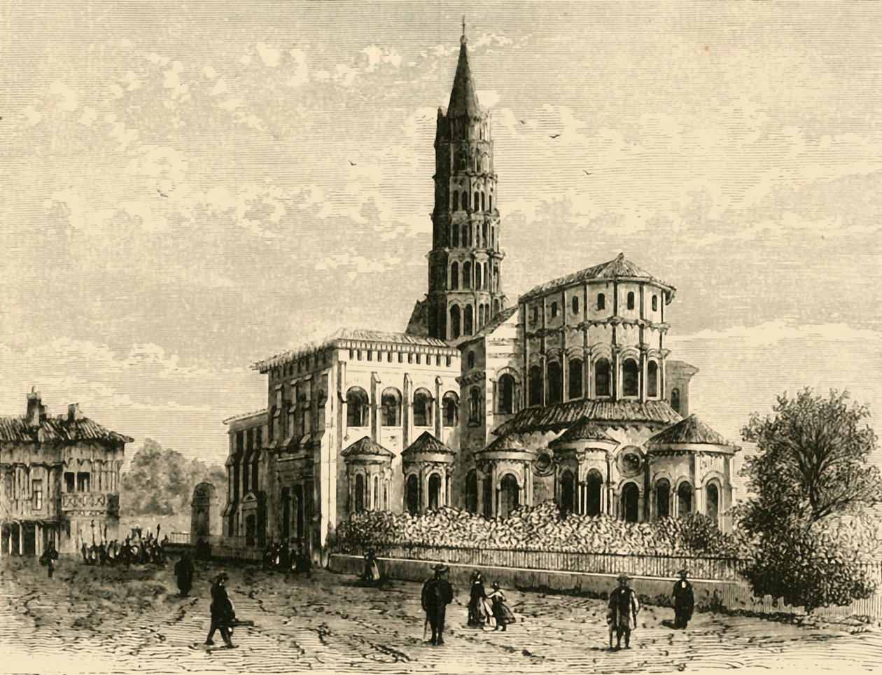 St. Sernin, Toulouse, 1890. tekijältä Unbekannt