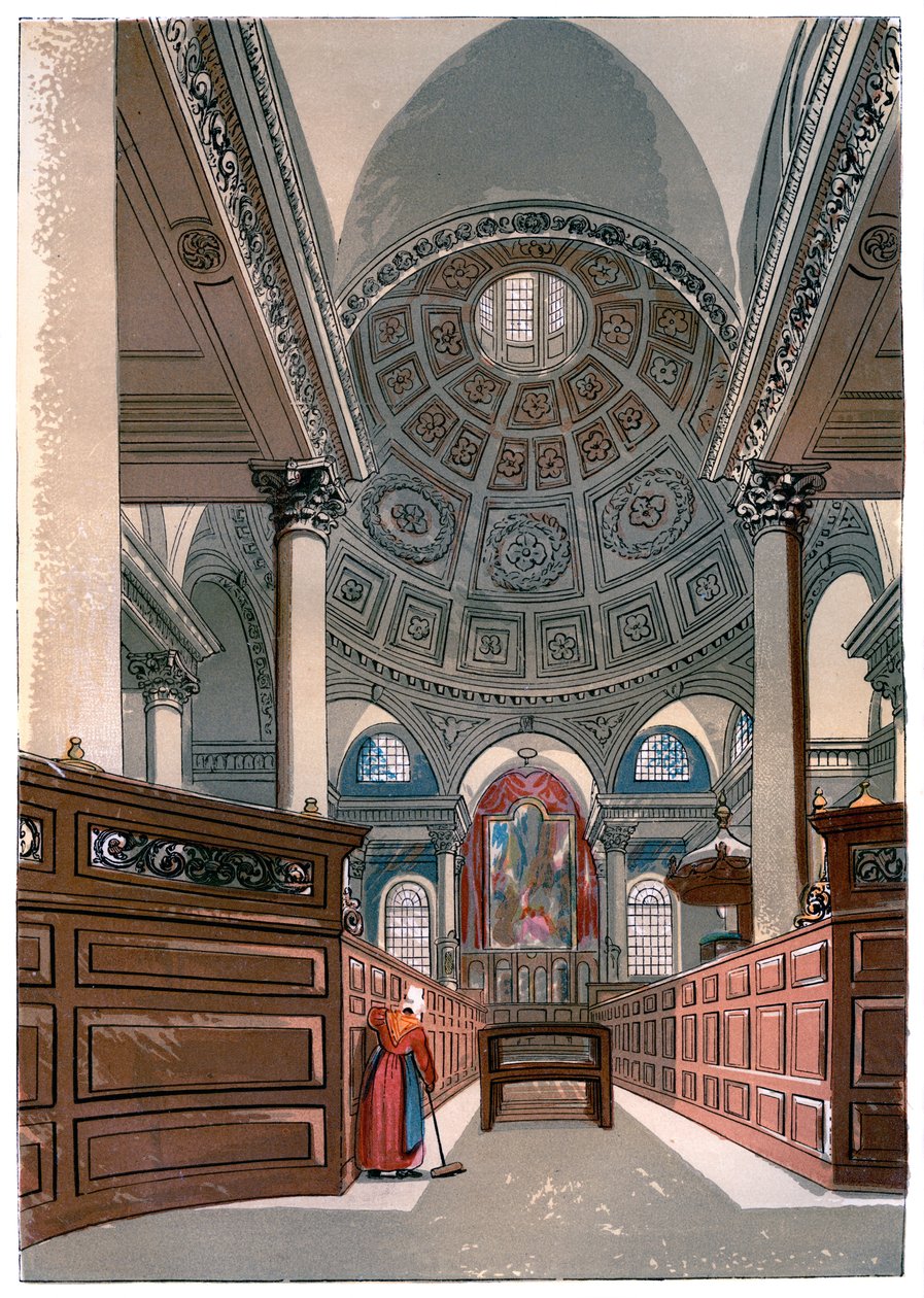 St Stephens, Walbrook, 1850 tekijältä Unbekannt