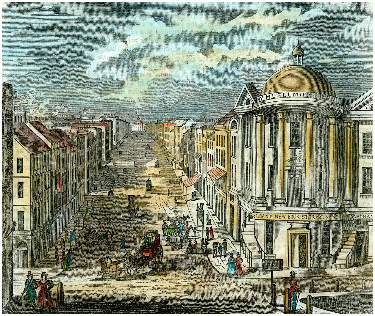 State Street, Albany, New York, Yhdysvallat, n. 1835 tekijältä Unbekannt