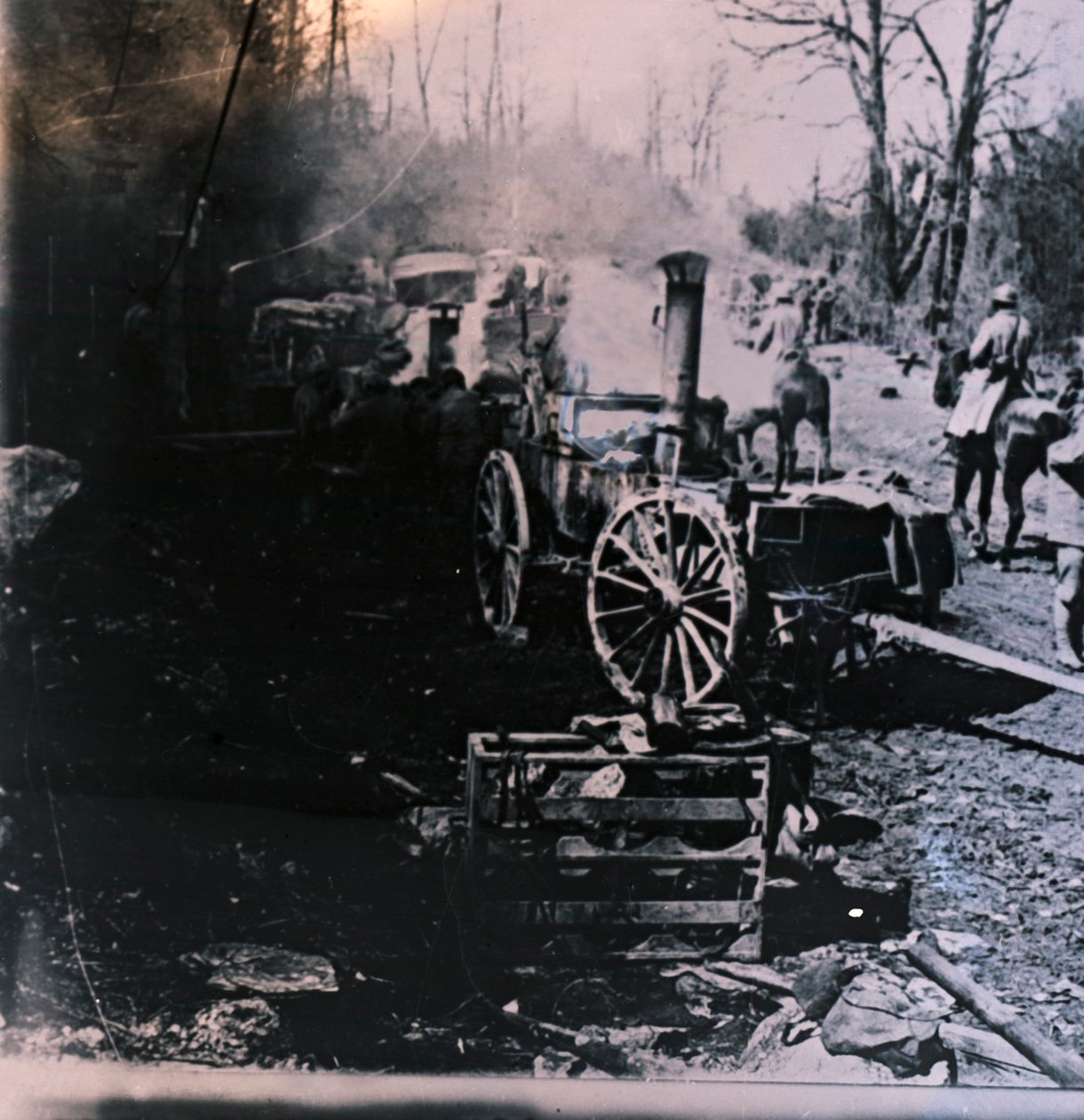 Höyryveturi, c1914-c1918 tekijältä Unbekannt