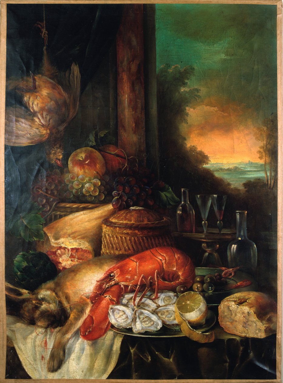 Asetelma, 1800-luku tekijältä Unbekannt