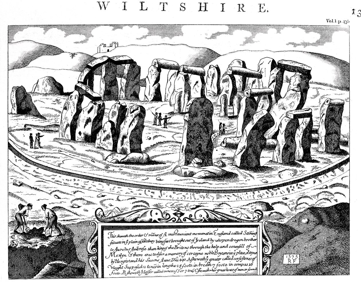 Stonehenge, Wiltshire, 1700-luku tekijältä Unbekannt
