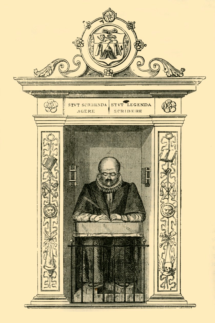 Stows-monumentti St. Andrew Undershaftissa, vuodelta 1872. tekijältä Unbekannt