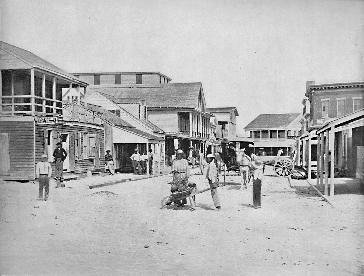 Street Key Westissä, Floridassa, 1897. tekijältä Unbekannt