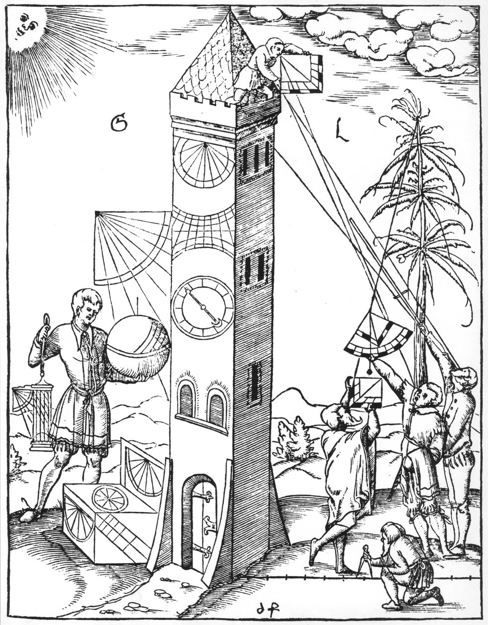 Maanmittaus ja ajanotto, 1551 tekijältä Unbekannt