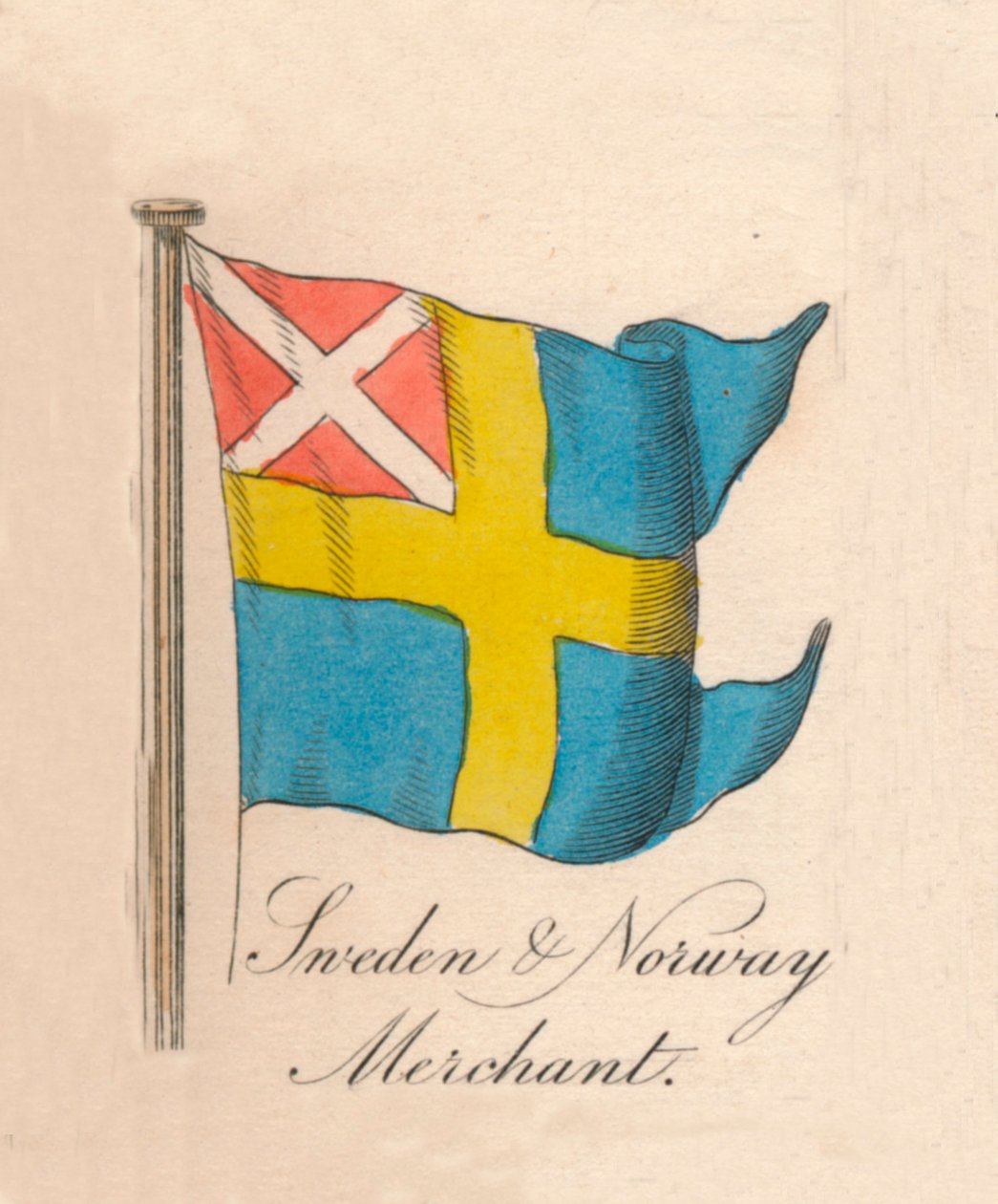Ruotsin ja Norjan kauppias, 1838 tekijältä Unbekannt
