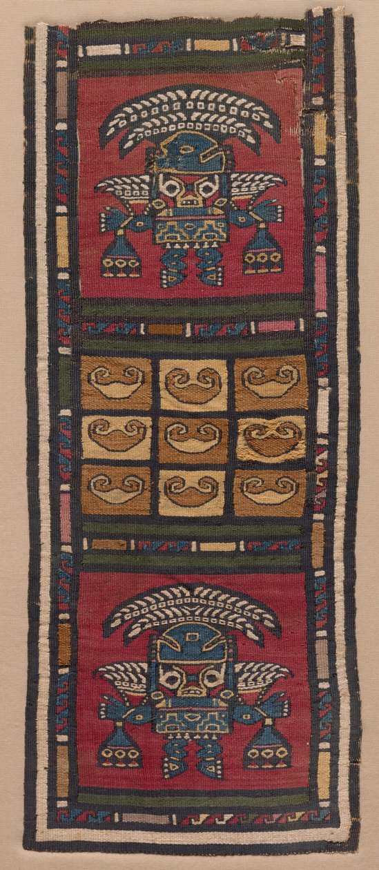 Kuvakudosfragmentti, 700-1370-luku. tekijältä Unbekannt