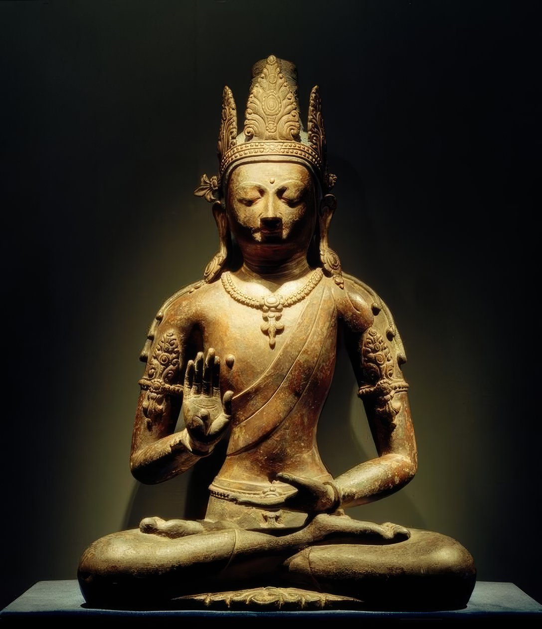 Tathagata Amoghasiddhi / Veistos, 11. Jhadat. tekijältä Unbekannt