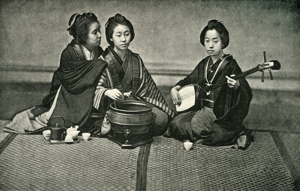 "Tea ja musiikki", 1891. tekijältä Unbekannt