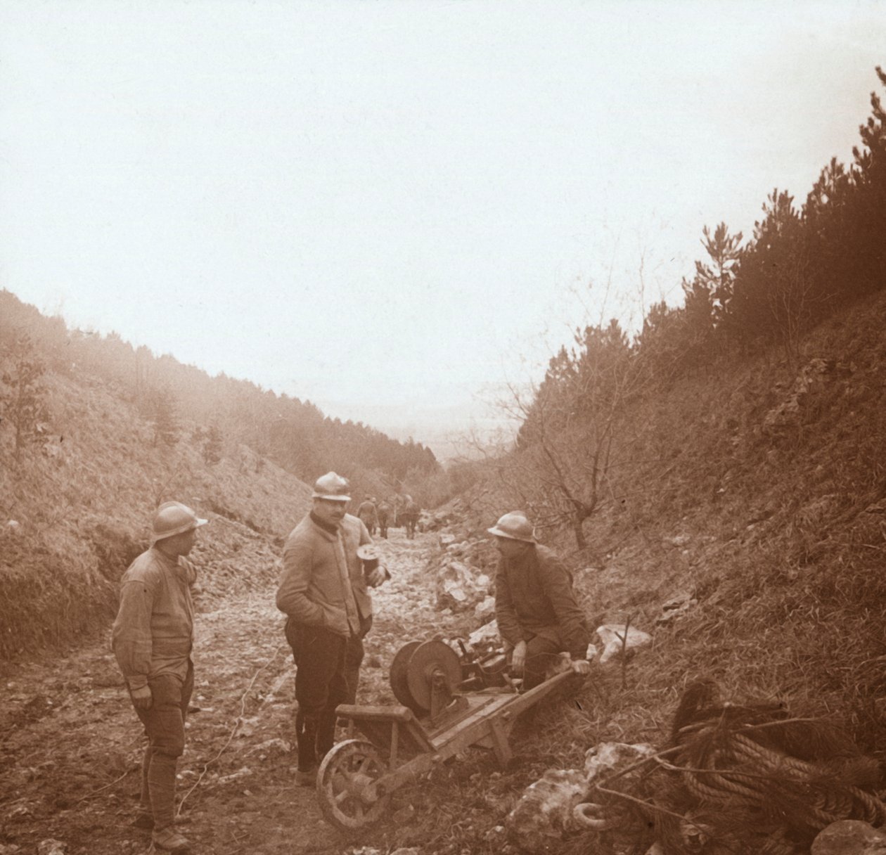 Telegraphists, Somme, Pohjois-Ranska, c1914-c1918 tekijältä Unbekannt