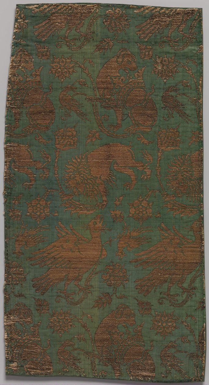 Tekstiili, italialainen, 1300-luvun loppu - 1400-luvun alku. tekijältä Unbekannt
