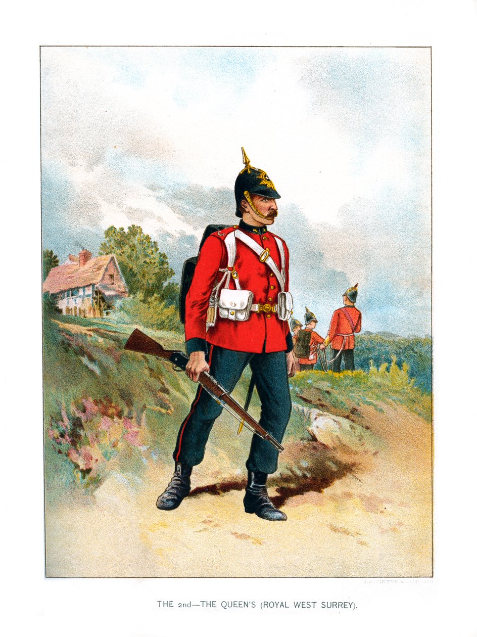 Toinen, The Queens Royal West Surrey, 1890 tekijältä Unbekannt