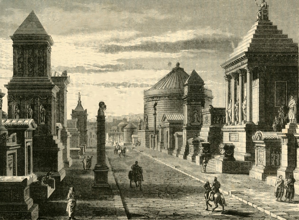 Appian Way Roomassa kunnostettu 1890. tekijältä Unbekannt