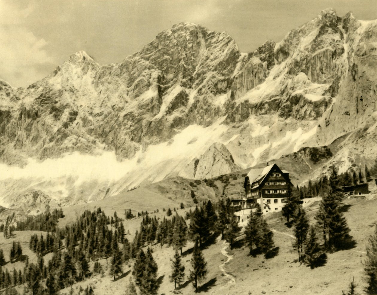 Austriahütte ja Dachstein, Steiermark, Itävalta, 1935. tekijältä Unbekannt