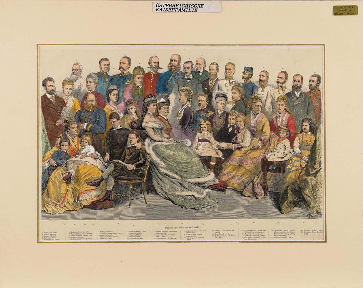 Itävallan keisarillinen perhe, 1879. tekijältä Unbekannt