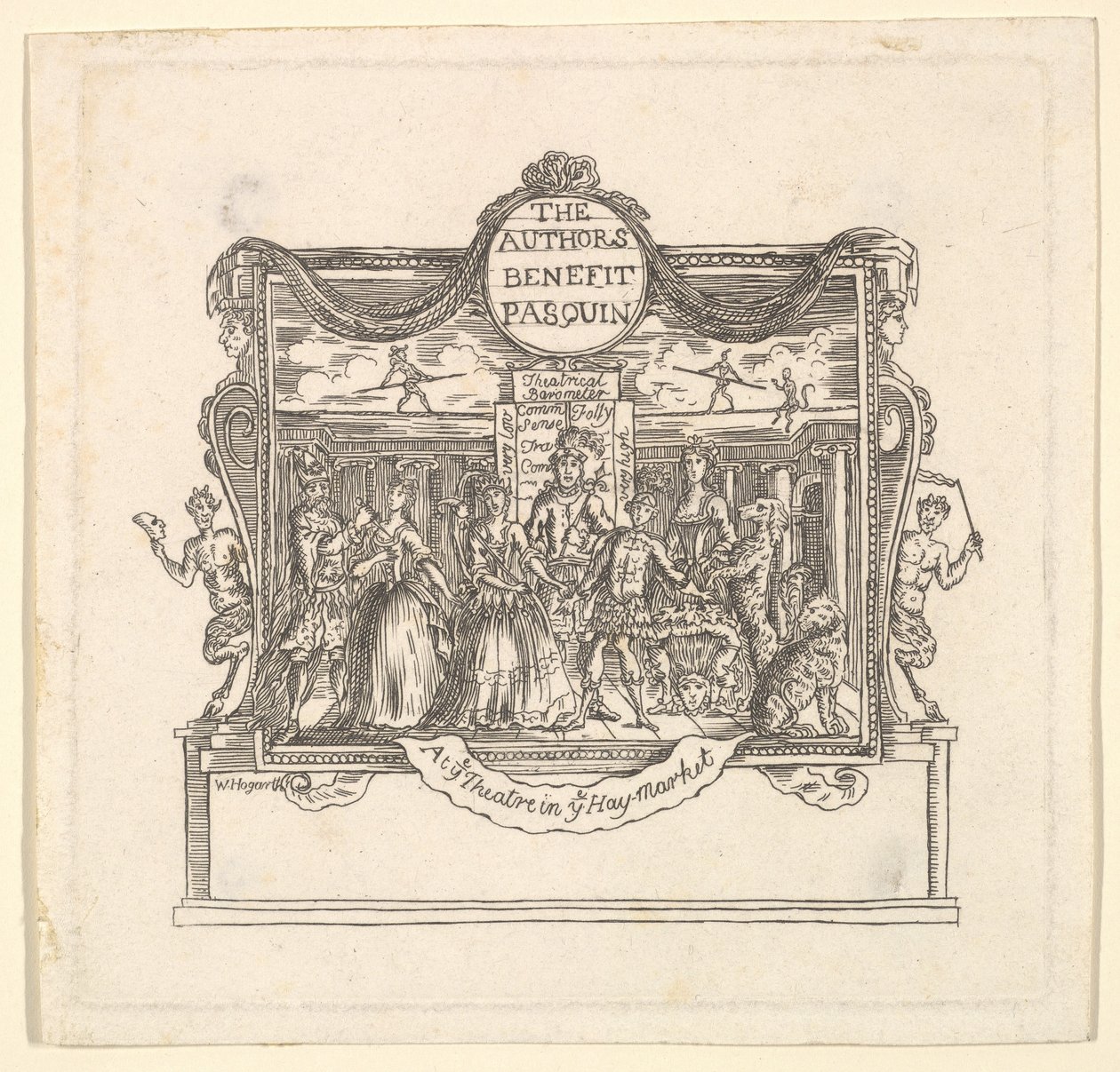 Kirjoittajien etu: Pasquin, 1736. tekijältä Unbekannt