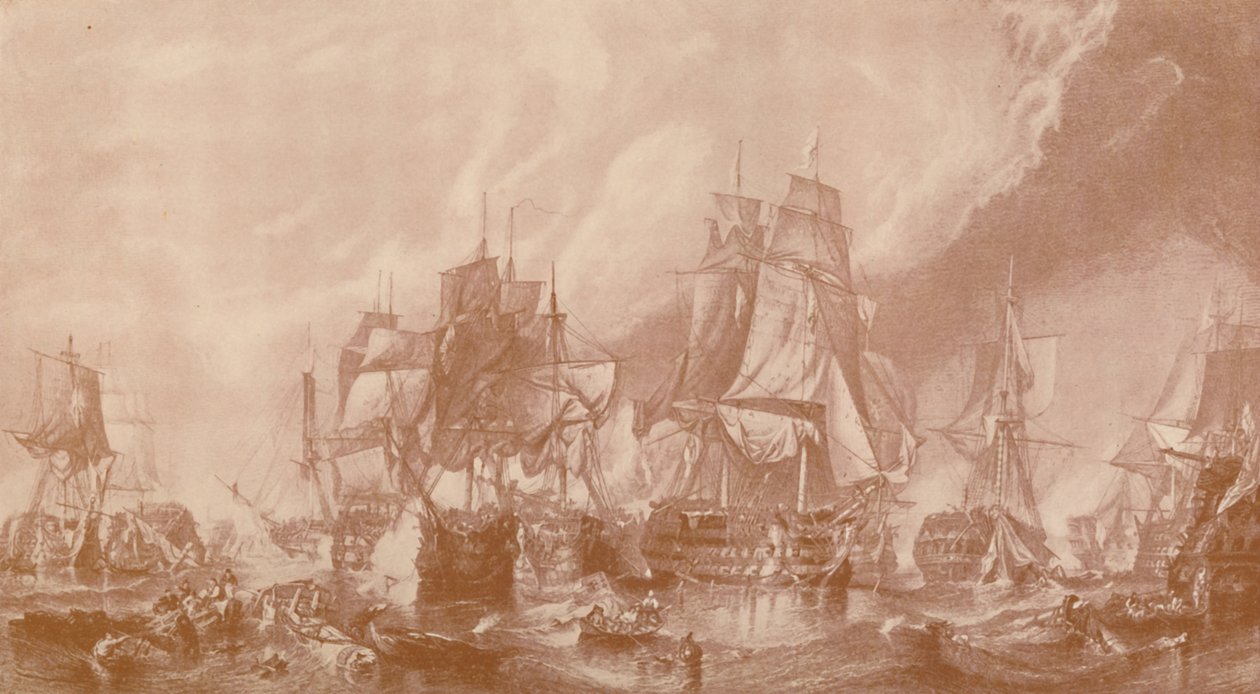 Trafalgarin taistelu, 1805, 1896. tekijältä Unbekannt