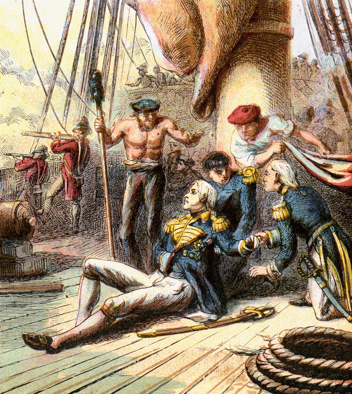 Trafalgarin taistelu, 1805, 1850-luku tekijältä Unbekannt