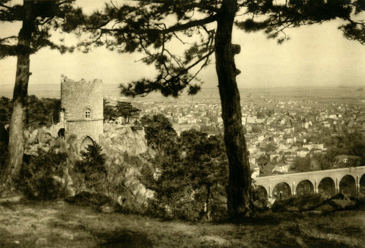 Musta torni, Mödling, Ala-Itävalta, vuodelta 1935. tekijältä Unbekannt