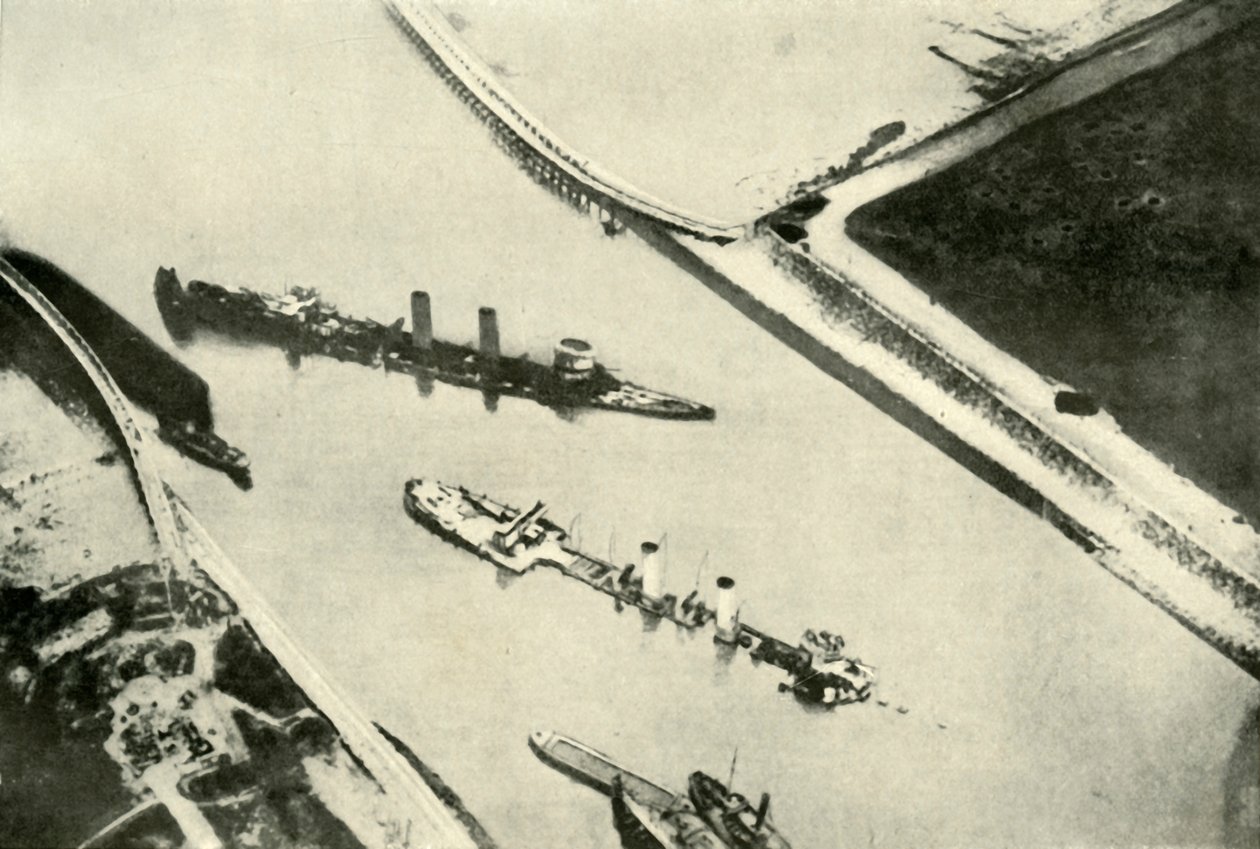 Zeebruggen sataman tukkiminen, 1919. tekijältä Unbekannt