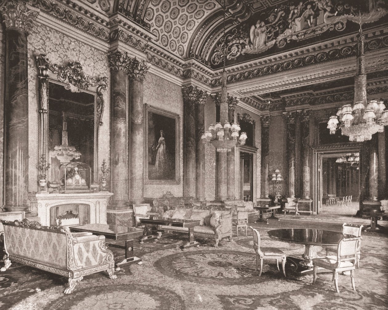 Blue Drawing Room, Buckinghamin palatsi, Lontoo, 1894. tekijältä Unbekannt