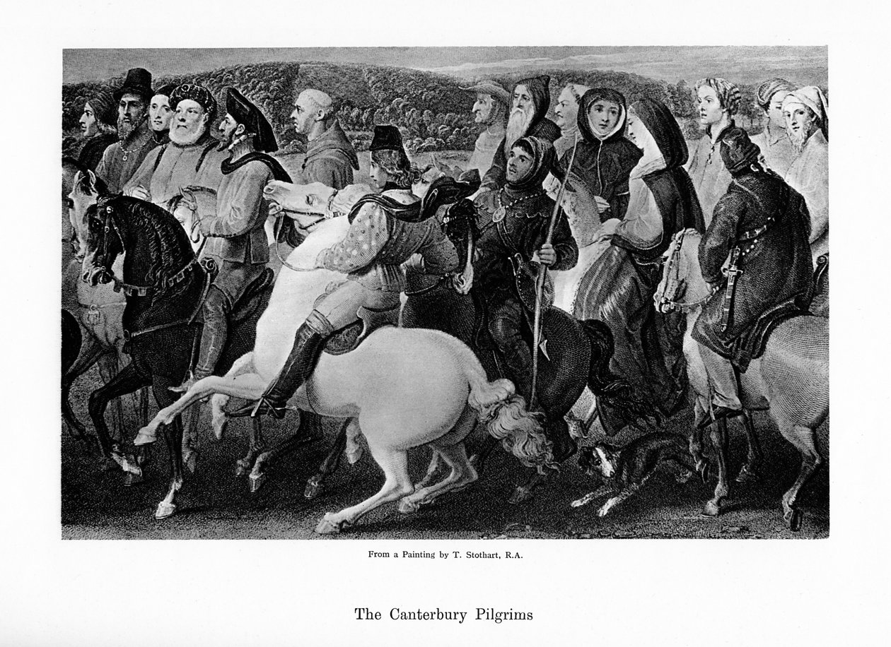Canterburyn pyhiinvaeltajat, 1800-luku tekijältä Unbekannt