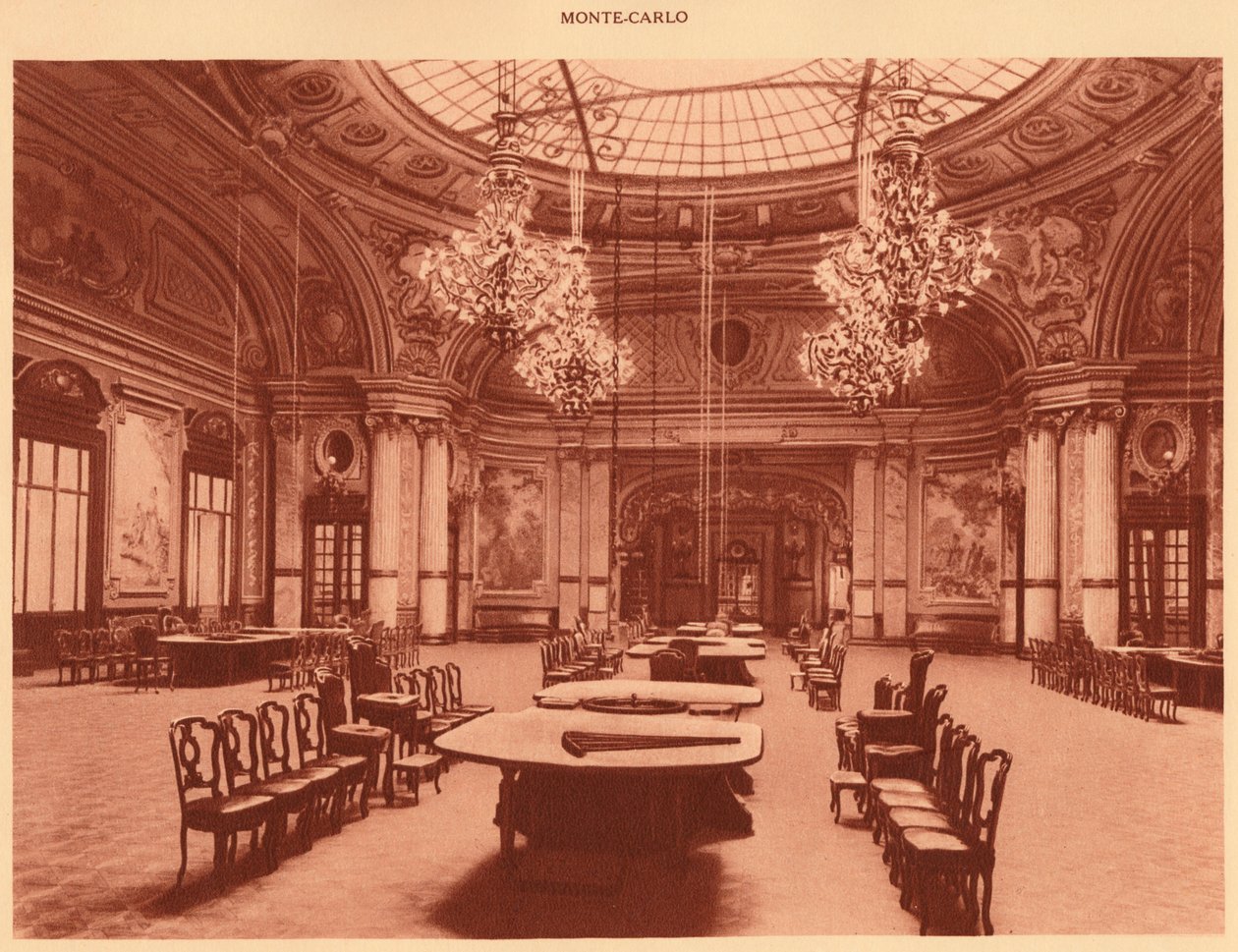 Kasino. - Schmits Hall, Monte Carlo, 1930. tekijältä Unbekannt