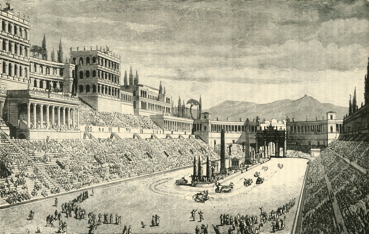 Circus Maximuksen entisöinti, 1890. tekijältä Unbekannt
