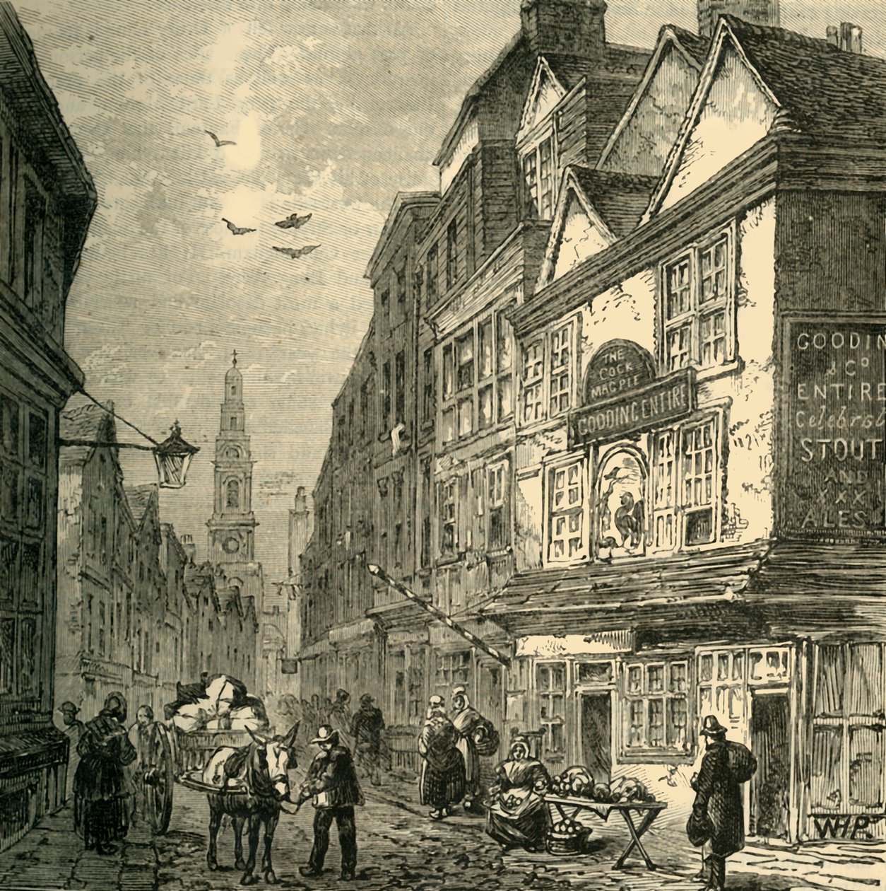 Kukko ja harakka, Drury Lane, 1881. tekijältä Unbekannt