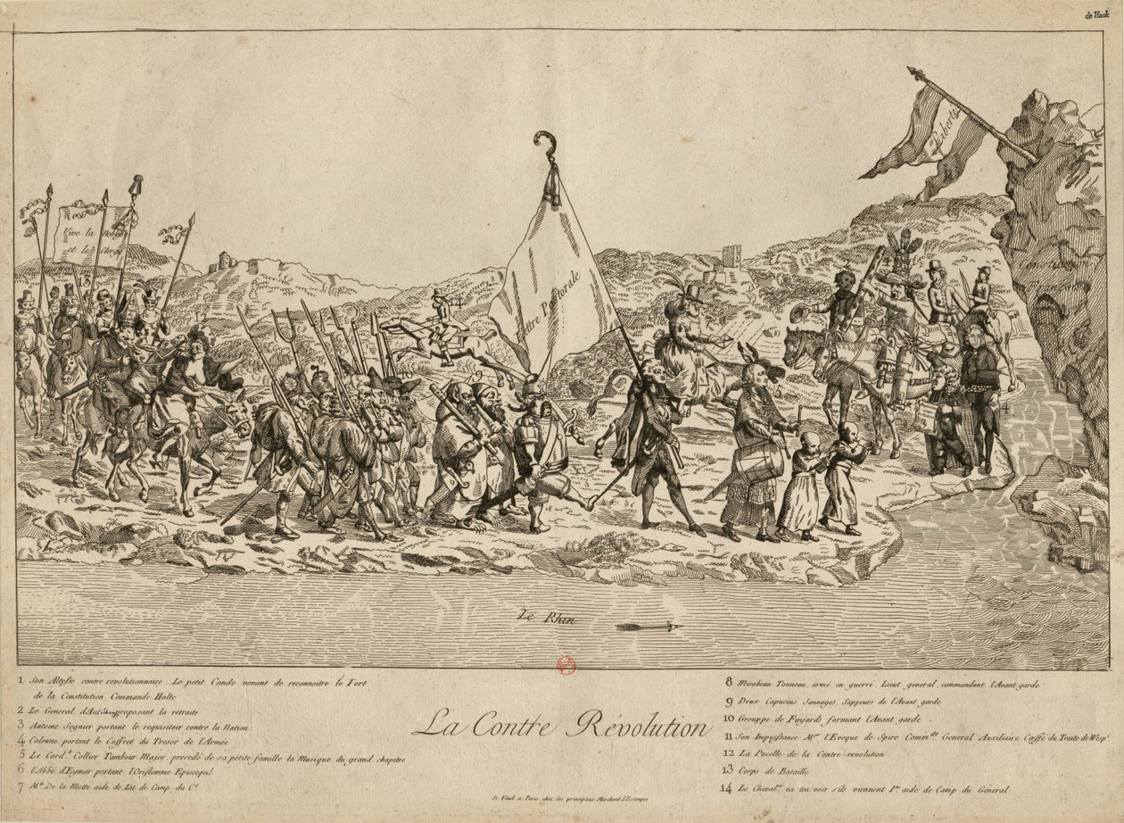 Vastavallankumous, 1791. tekijältä Unbekannt