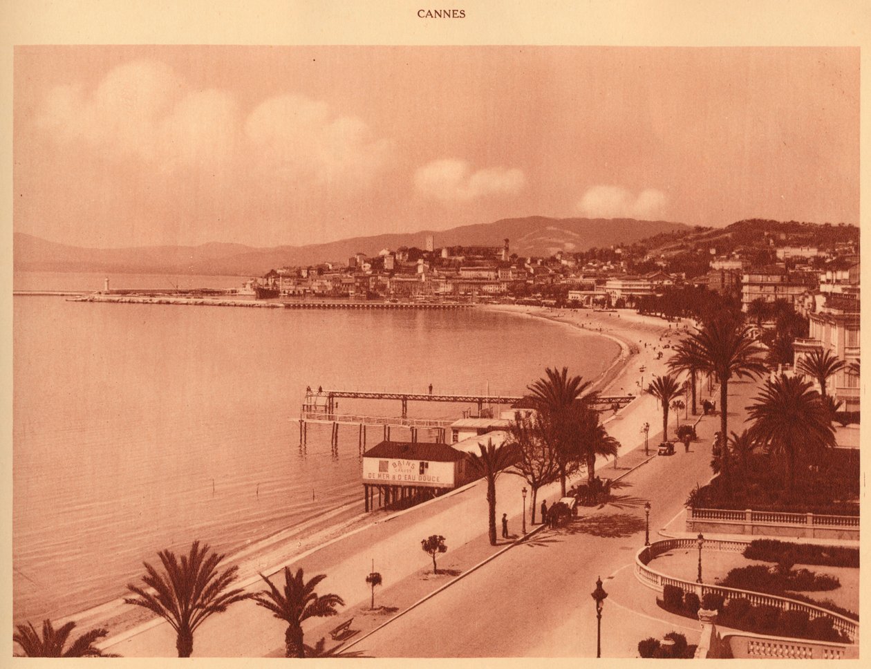 Croisette ja Mont Chevalier, Cannes, 1930. tekijältä Unbekannt