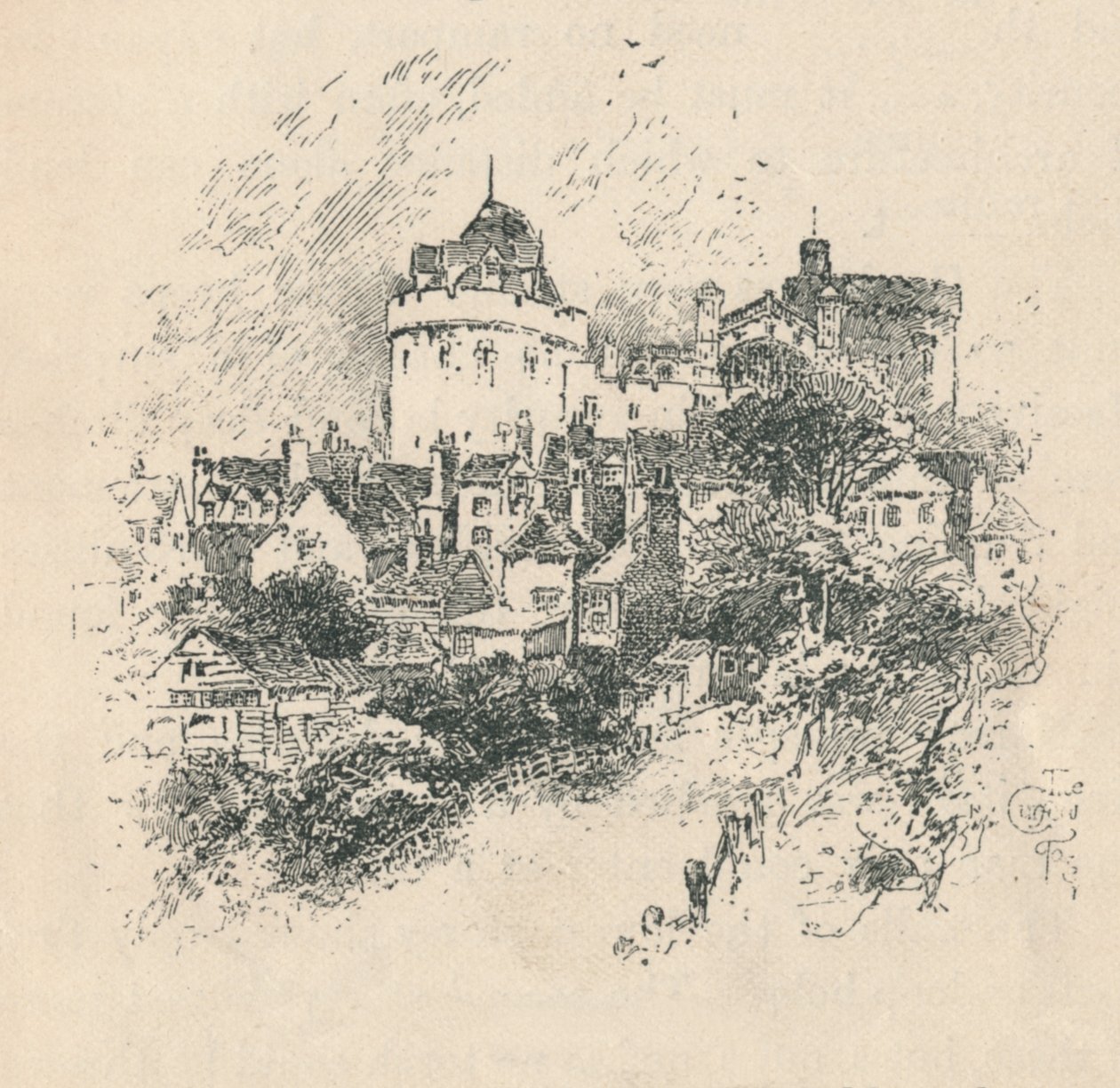 The Curfew Tower, 1895 tekijältä Unbekannt