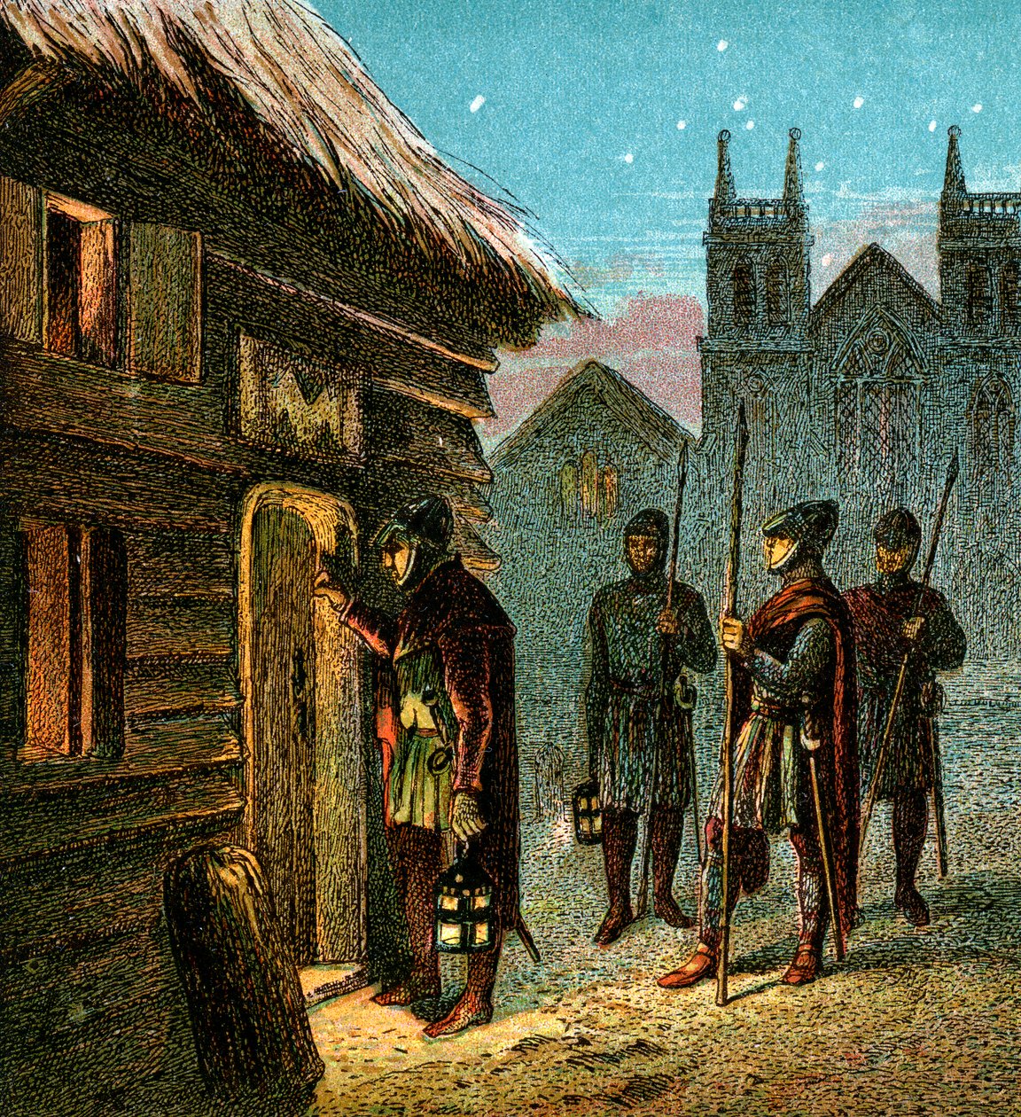 The Curfew, c1850 tekijältä Unbekannt