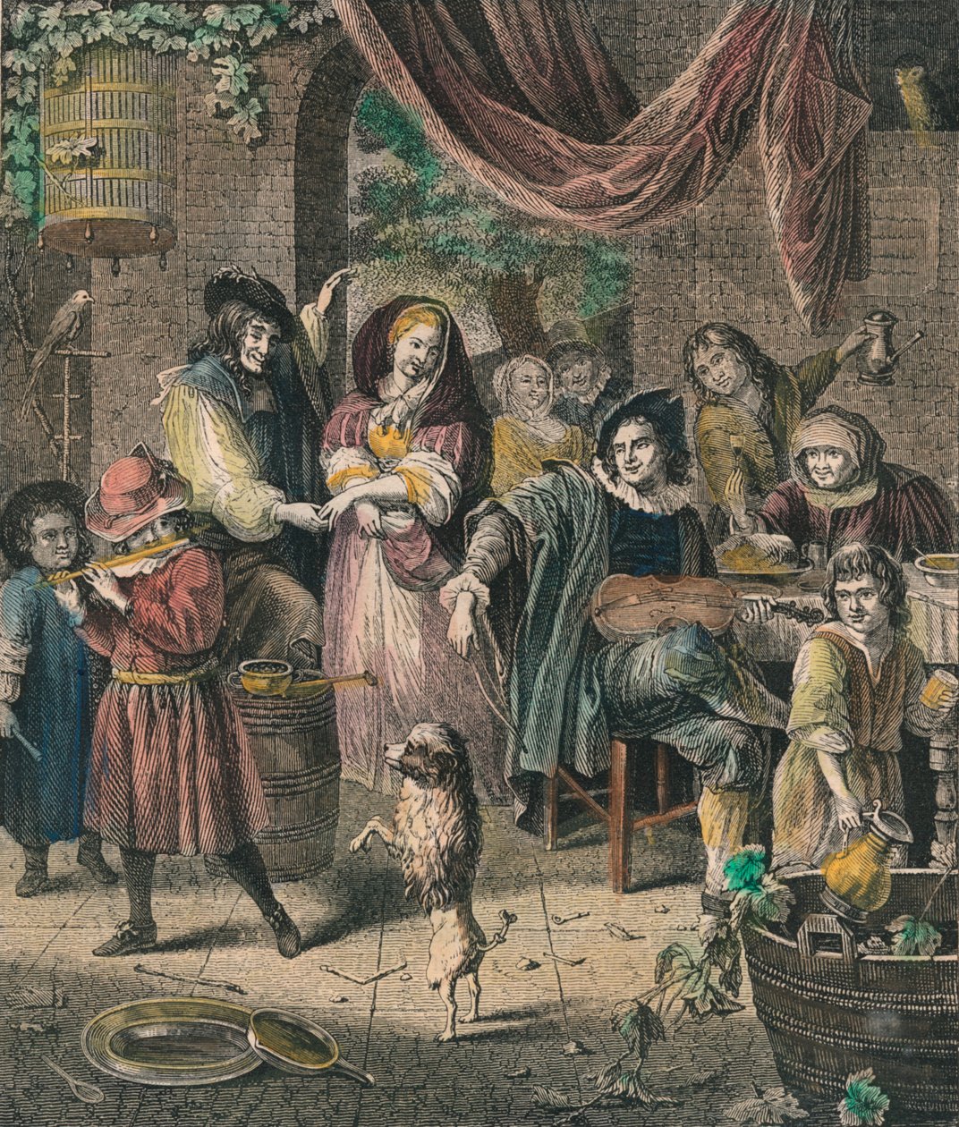 Tanssiva koira, 1800-luku. tekijältä Unbekannt