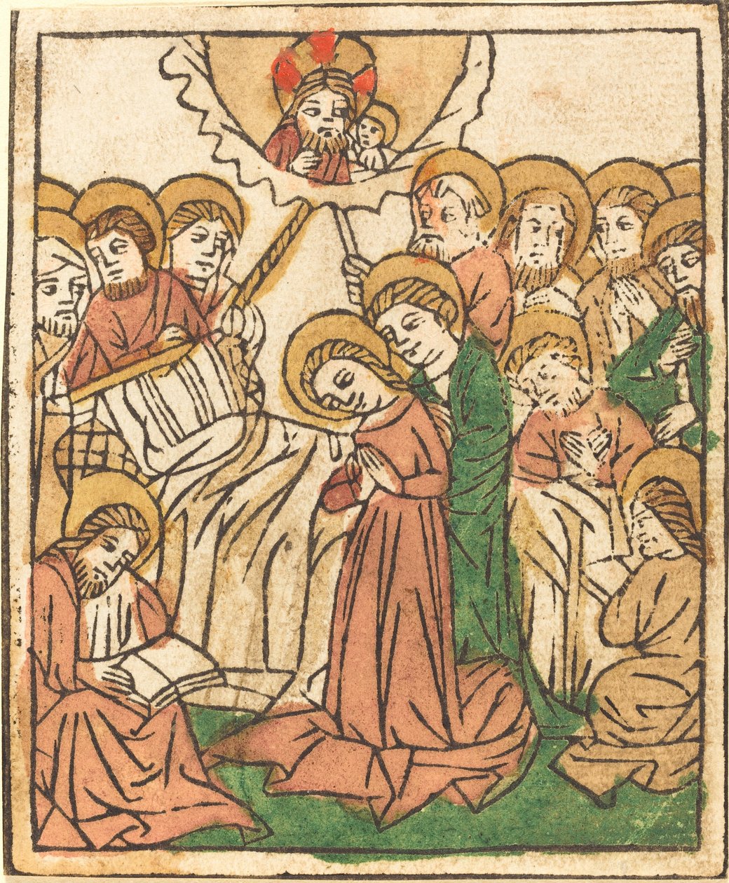 Neitsyen kuolema, n. 1460. tekijältä Unbekannt