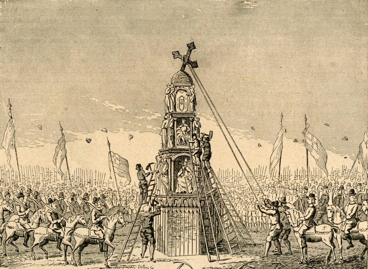 The Demolition of Cheapside Cross, 1643, 1897. tekijältä Unbekannt