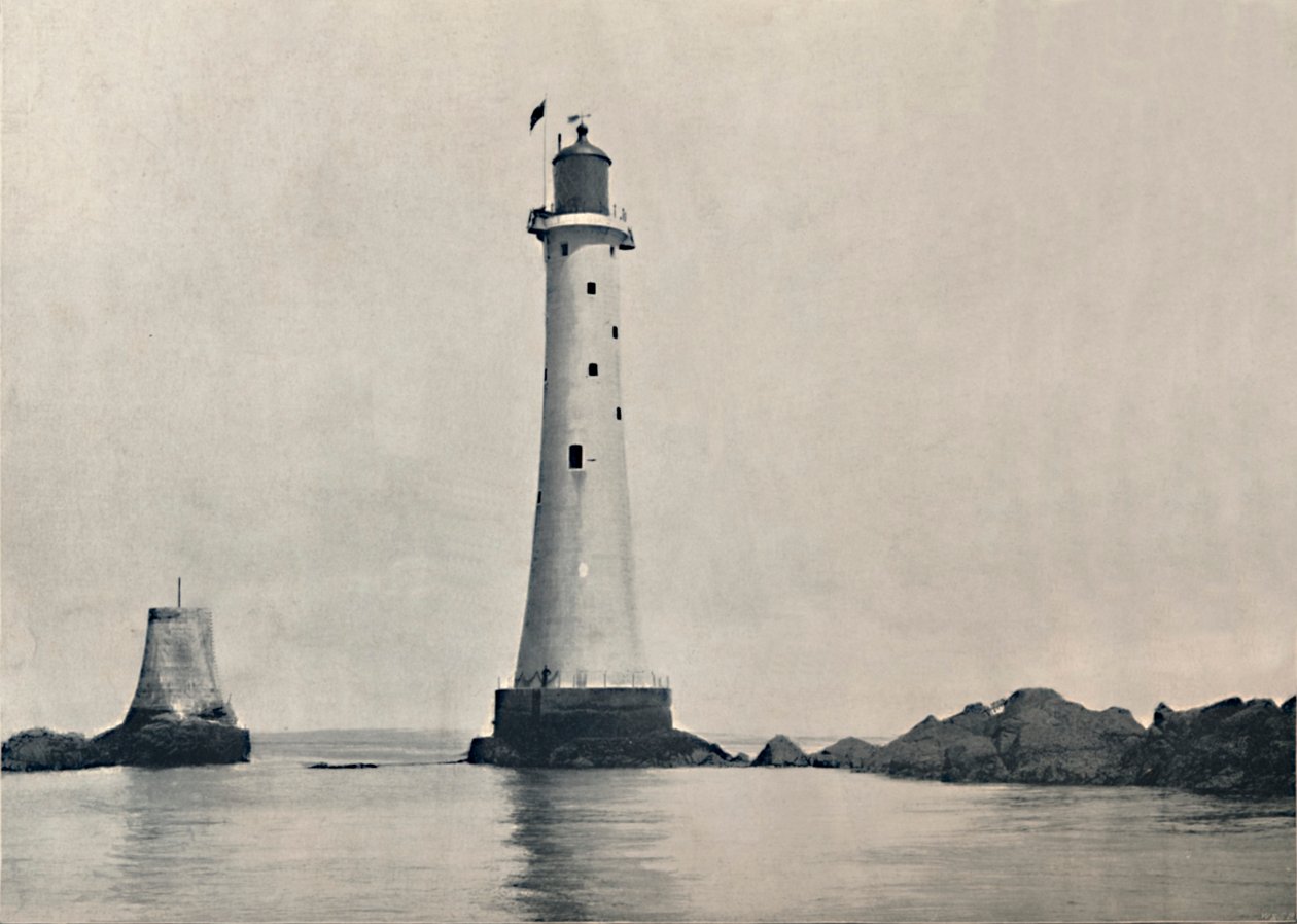 Eddystone Lightstone - Showing the Rocks, 1895 tekijältä Unbekannt