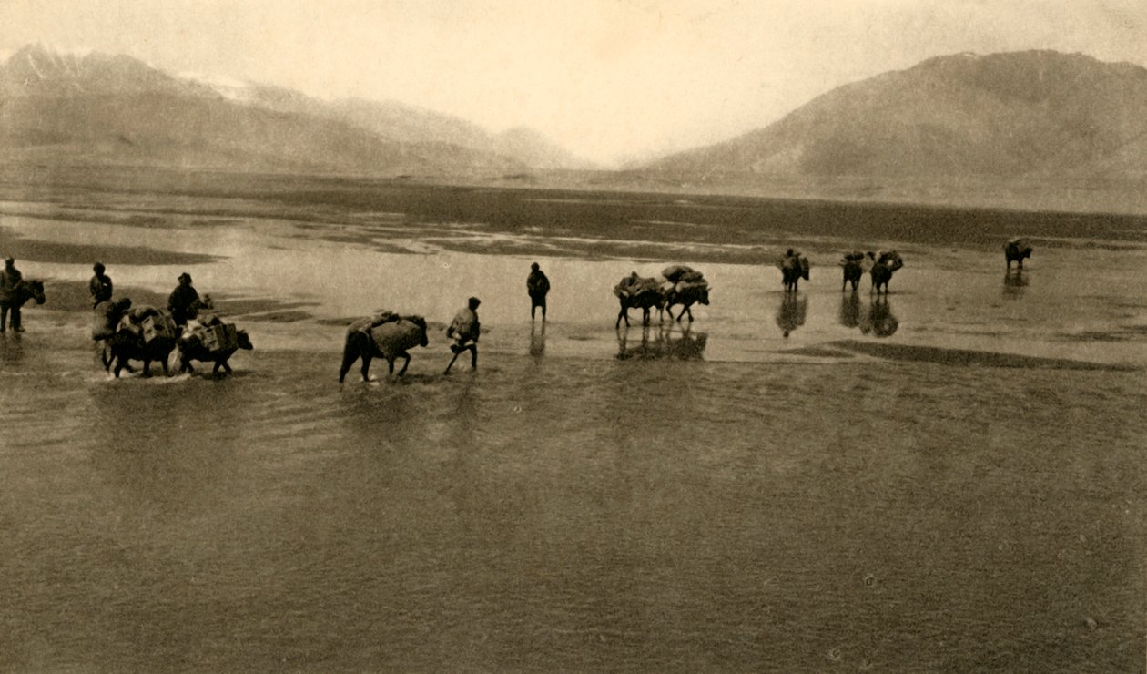 Ensimmäinen näkymä Mount Everestille, c1918-c1939. tekijältä Unbekannt