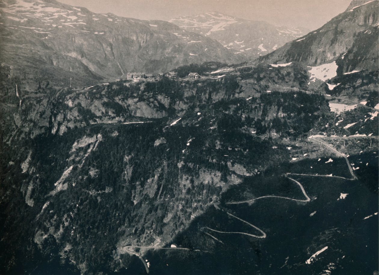 Flaam-laakso, katsot kohti Vatnehalsenia, 1914. tekijältä Unbekannt