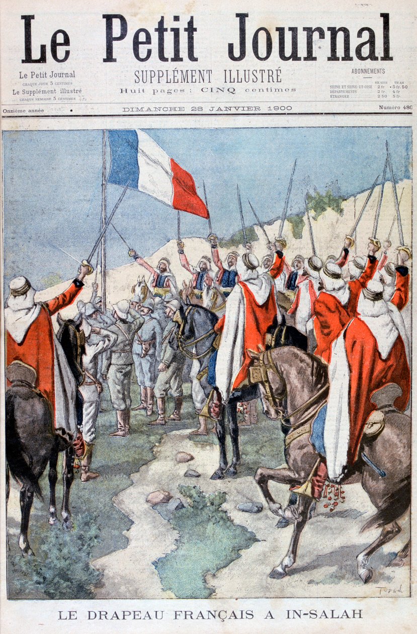 Ranskan lippu In Salahissa, Algeriassa, 1900 tekijältä Unbekannt