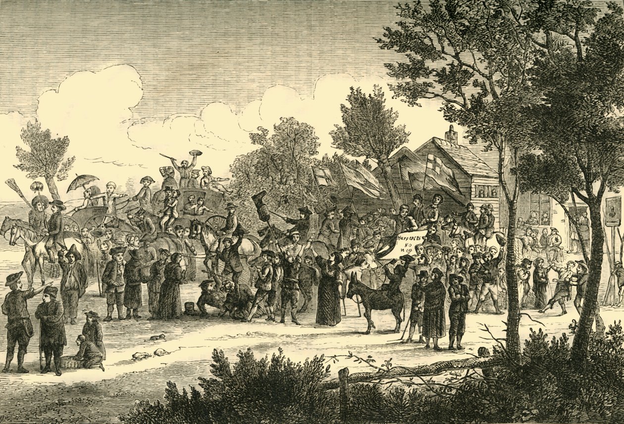 Garrattin vaalit, vuodelta 1878. tekijältä Unbekannt
