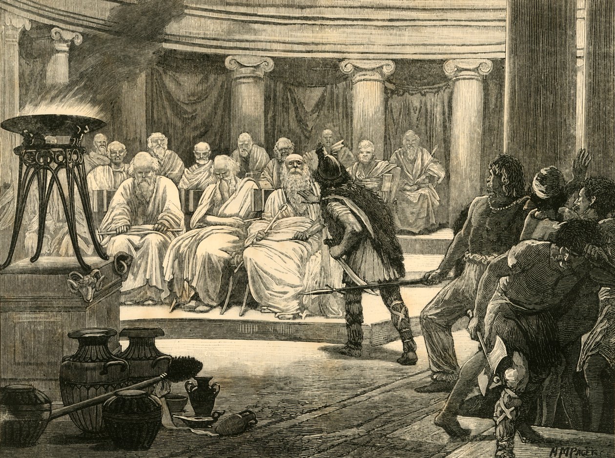 Gallialaiset Roomassa, 1890. tekijältä Unbekannt