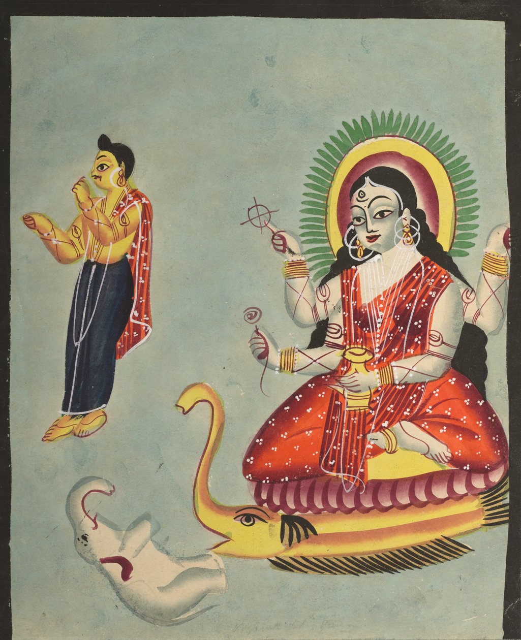 Jumalatar Ganga, 1800-luku. tekijältä Unbekannt