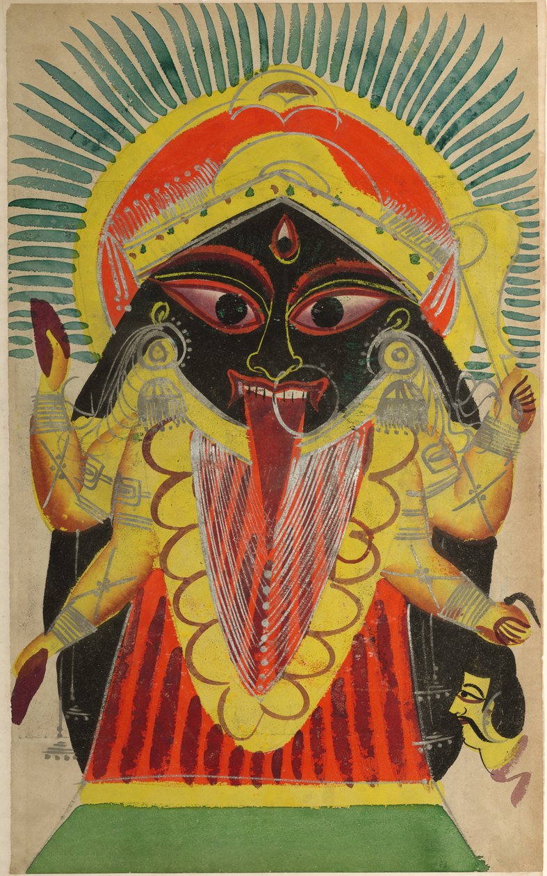 Jumalatar Kali, 1800-luku. tekijältä Unbekannt