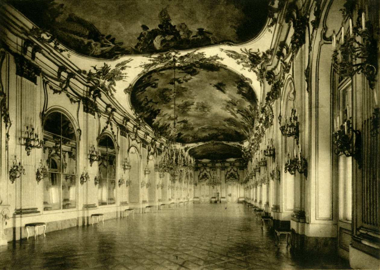 Suuri galleria, Schönbrunnin palatsi, Wien, Itävalta, c1935. tekijältä Unbekannt