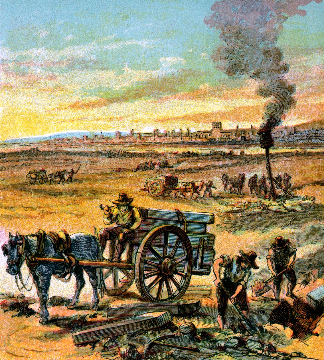 Suuri rutto 1665, n. 1850 tekijältä Unbekannt