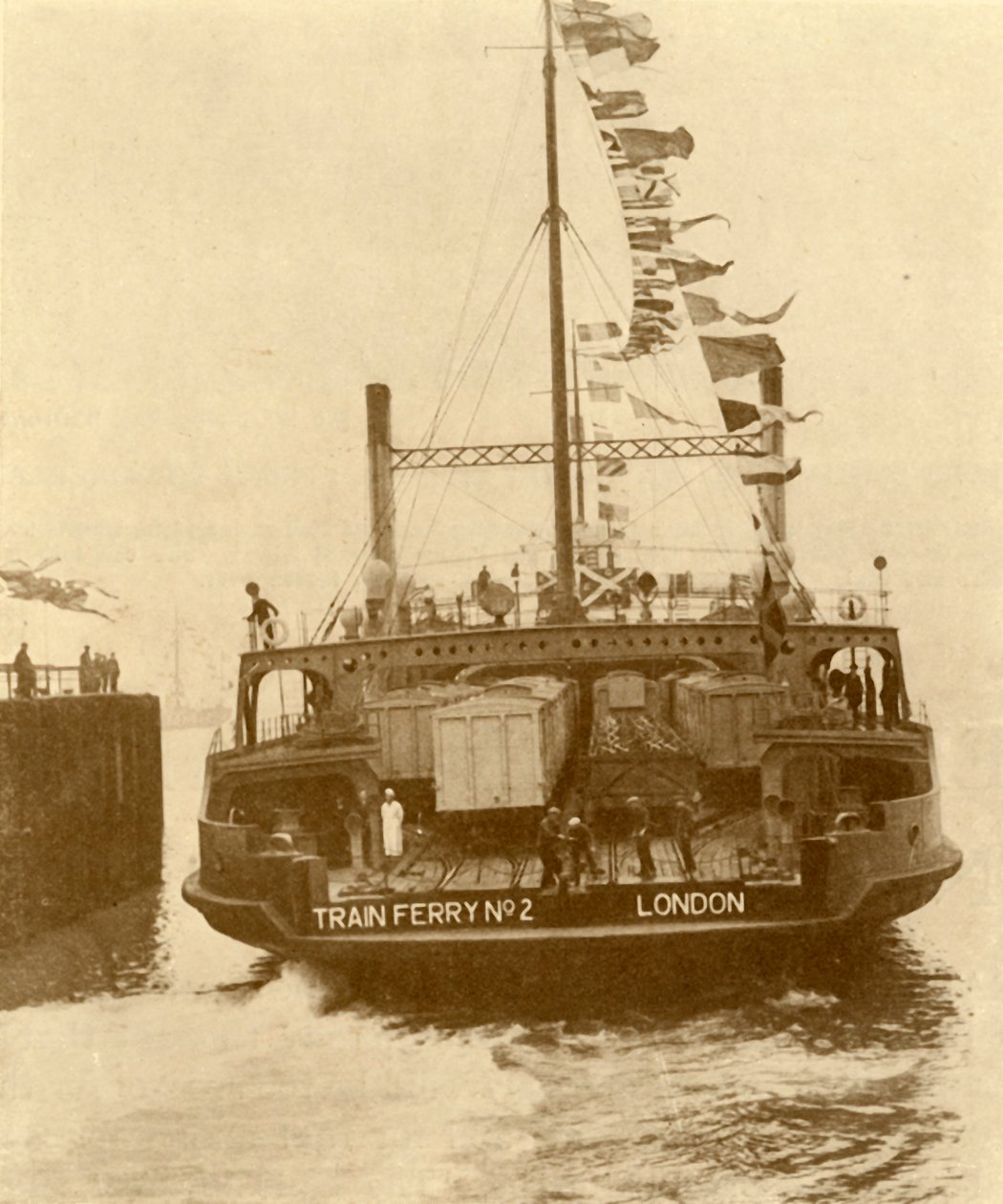 Harwich-Zeebruggen junalautta, 1930. tekijältä Unbekannt