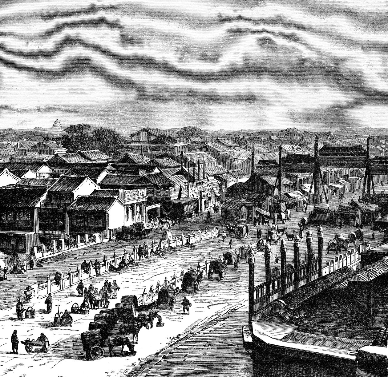 The High Street, Peking, 1890 tekijältä Unbekannt