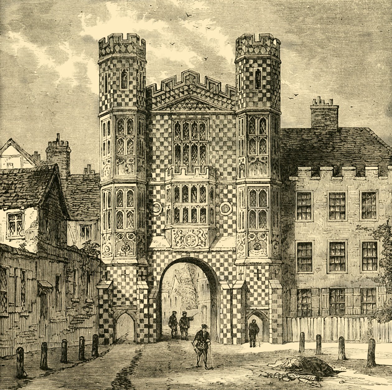 Holbein Gateway, Whitehall, 1881. tekijältä Unbekannt